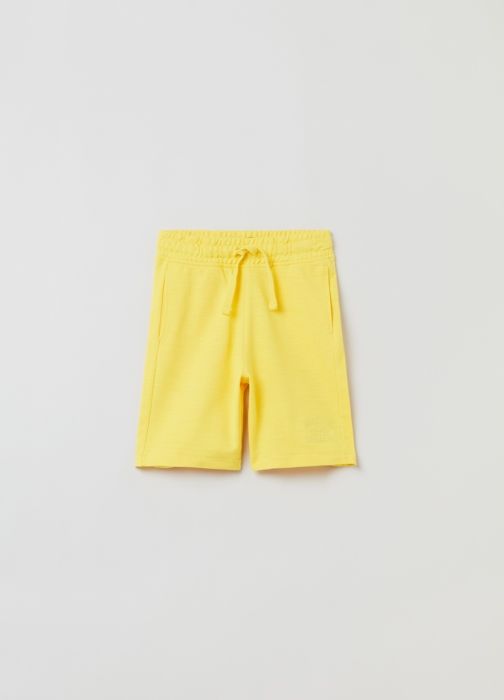 Joggers Bermuda - Non spécifié - 100% Coton - Imprimé Rugby - Taille Standard - Jaune