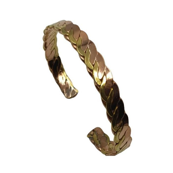 Bracelet Cuivre Torsadé réglable anti-rhumatisme pour les femmes et les hommes