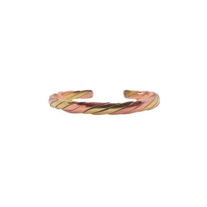 Bracelet - Cuivre - Torsadé - Ajustable - Anti-inflammatoire - Mixte