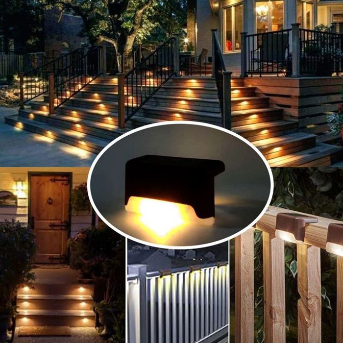 3 Lampe solaire led étanche,luminaire d'extérieur, idéal pour  jardin  escaliers