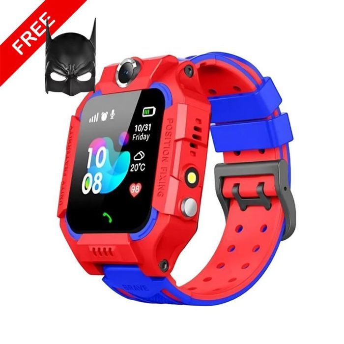 Montre Intelligente pour Enfant – Rouge + Batman Mask GRATUIT