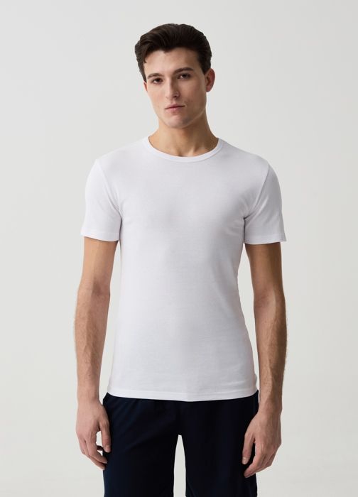 Débardeur - Non spécifié - Lot de 2 - Coton biologique - Blanc - Col rond