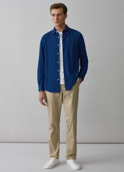 Pantalon chino contemporain-Beige-48