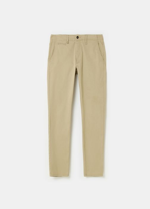 Chinos slim-fit - PIOMBO - Beige - 97% Coton - 3% Élasthanne - Taille 48 - Marjane Mall - Image 4