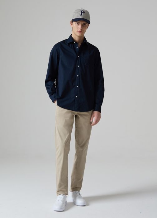 Chino slim-fit - PIOMBO - Beige - 98% Coton - 2% Élasthanne - Homme