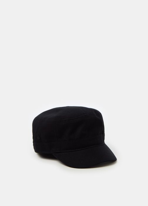 Casquette militaire en coton-Noir-M