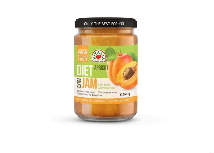Confiture d'Abricot Allégée en Sucre 370g