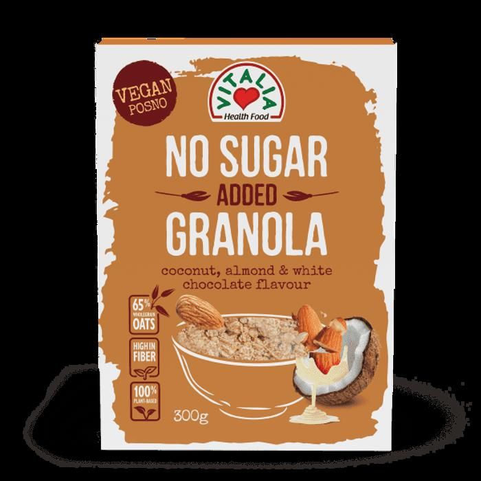 Granola au Chocolat Blanc et Amandes Sans Sucre Ajouté 300g