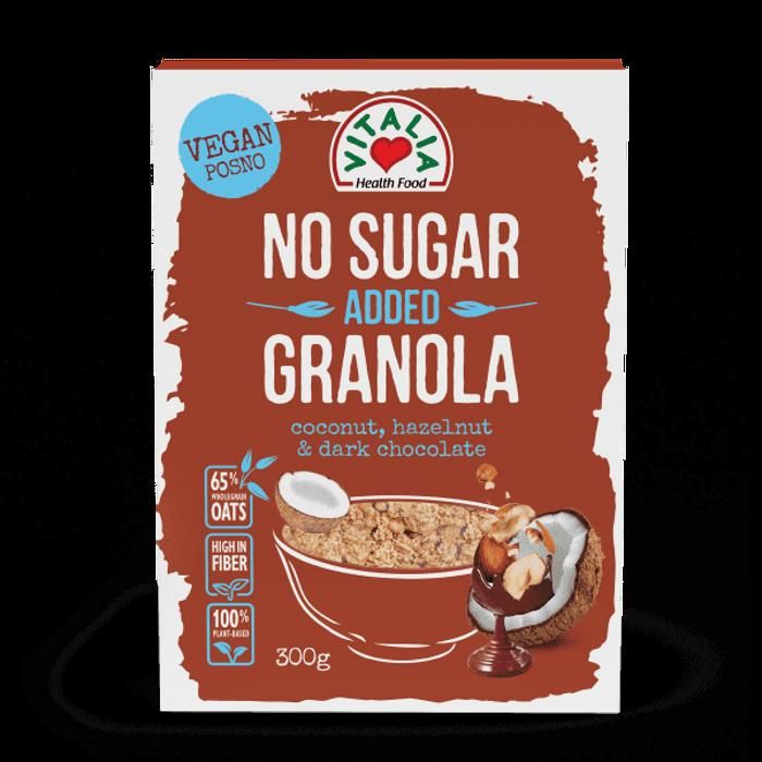 Granola au Chocolat Noir et Noisettes Sans Sucre Ajouté 300g