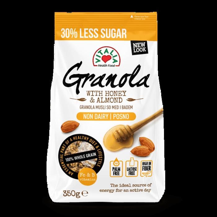 Granola Muesli au Miel et Amandes Allégé en Sucre 350g