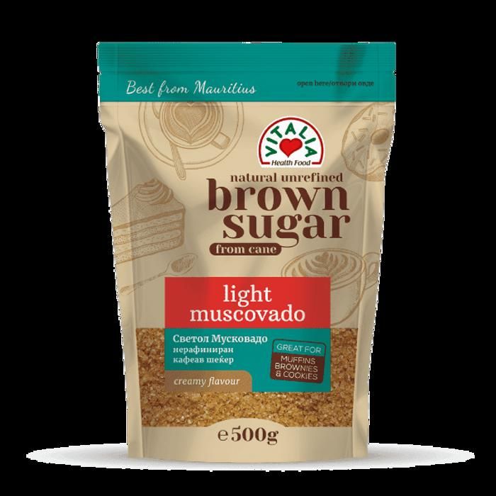 Sucre Brun de Canne Non Rafiné Muscovado Clair 500g