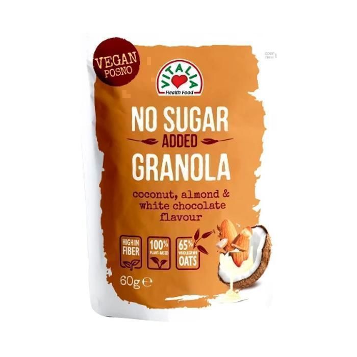 Granola au Chocolat Blanc et Amandes Sans Sucre Ajouté 60g
