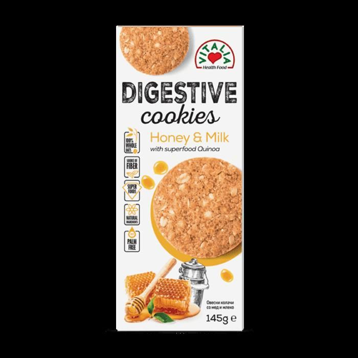 Digestive Cookies au Miel et au Lait 145g