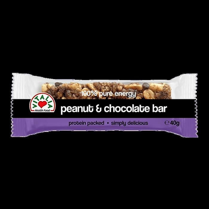 Barre Energétique aux Cacahuètes et Chocolat Noir 40g