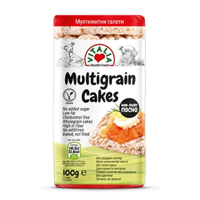 Galettes de Céréales Multigraines Soufflées 100g