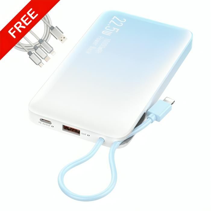 Powerbank 10000mAh Batterie externe Konfulon A36Q ORIGINAL + Cable 3 en 1 Gratuit