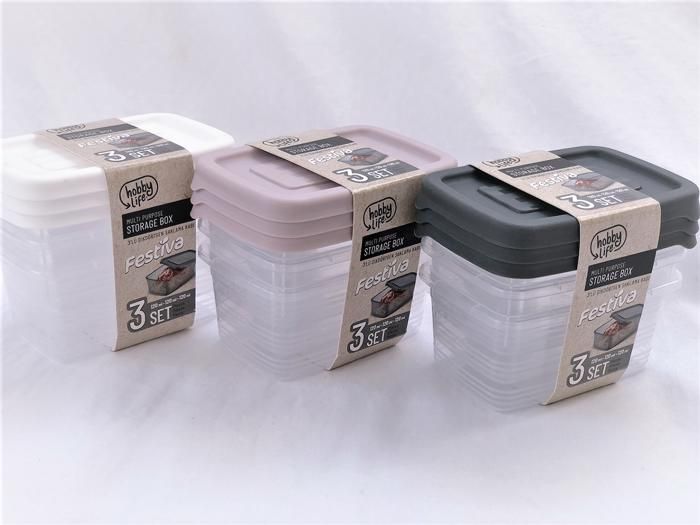 Set de 9 boites plastiques de conservation sans BPA hermétique de 120ml