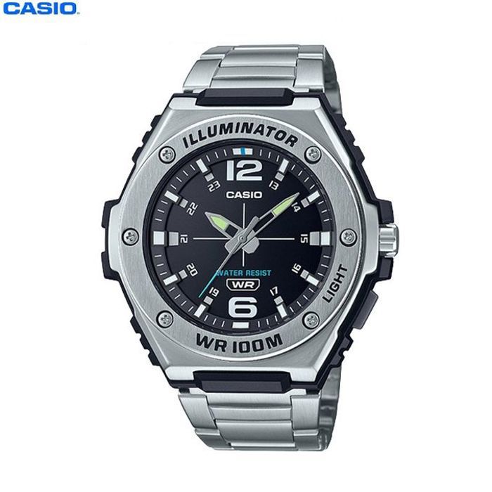 Casio montre Illuminator pour homme bracelet en métal etanche-mwa-100hd-1avdf