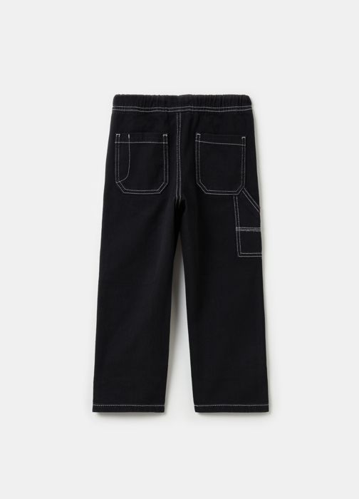Joggers en denim - Non spécifié - Ample - 100% coton - Style workwear - Poches multiples - Marjane Mall - Image 2