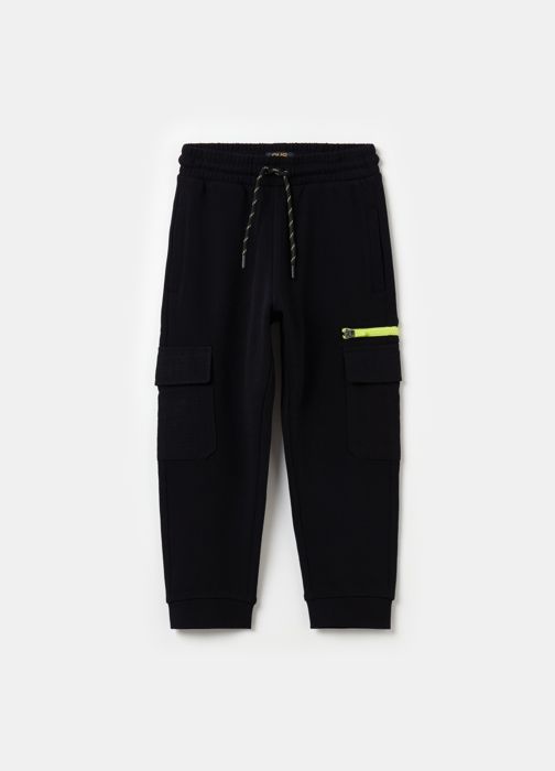 Joggers en polaire - Non spécifié - Enfant - 100% coton - Taille élastique - Poches avec rabats