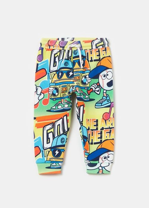 Joggers - Non spécifié - Imprimé dégradé - Cordon de serrage - 100% coton - Multicolore