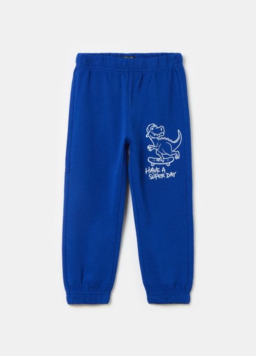 Joggers - Non spécifié - Imprimé dinosaure - 100% coton - Bordures élastiquées - Coupe loose