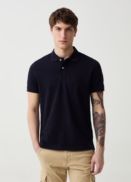 Polo en piqué de coton biologique