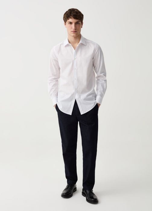 Pantalon Chino - B.ST 1957 - Denim Confort-Fit - Noir - 99% Coton - 1% Élasthanne