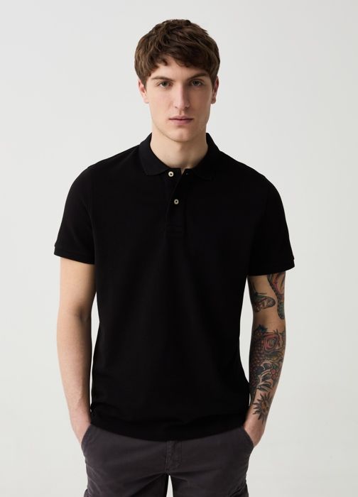 Polo en piqué de coton biologique