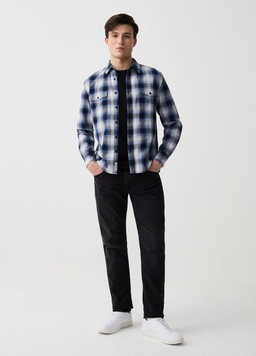 Jeans slim avec abrasions