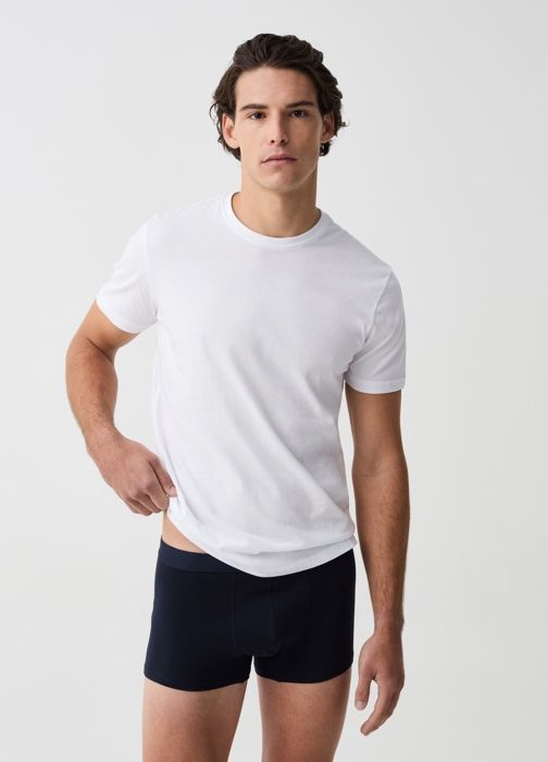 Lot de trois boxers en coton biologique extensible