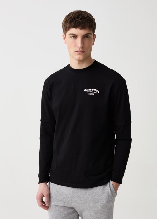 T-shirt à manches longues avec imprimé