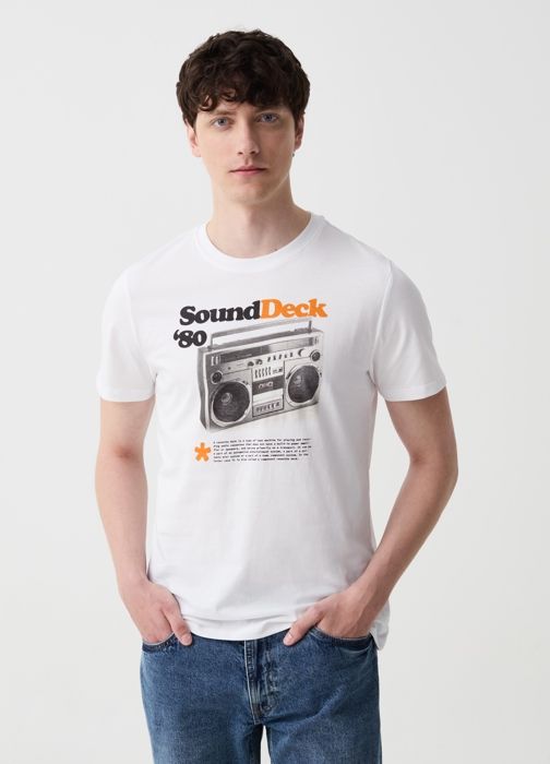 T-shirt - Non spécifié - Années 80 - 100% coton - Col rond - Manches courtes