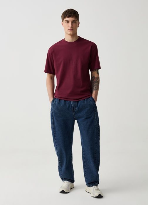 T-shirt - Non spécifié - Coupe décontractée - 100% coton - Col rond - Manches courtes