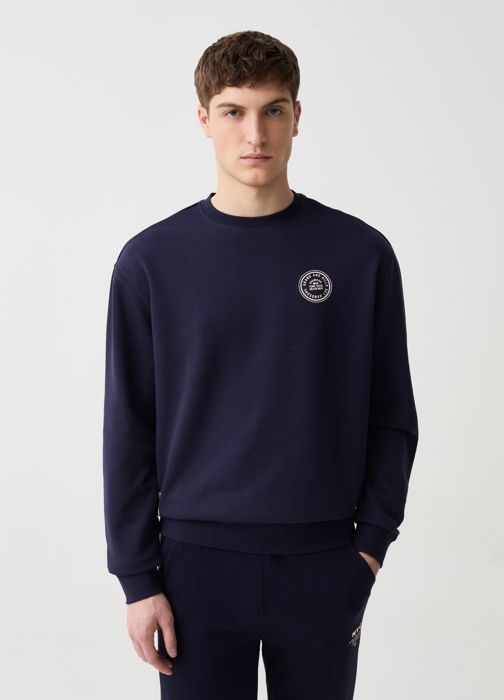 Sweatshirt à col rond avec imprimé
