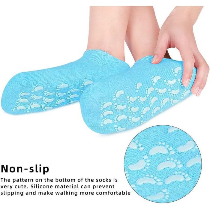 1 Paires de Chaussettes en Gel Hydratant Douces Les Pieds Pour Femmes et Hommes,