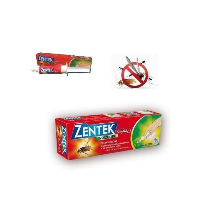 Zentek Gel insecticide, Anti cafards Tube de 20g élimination radicale des cafards