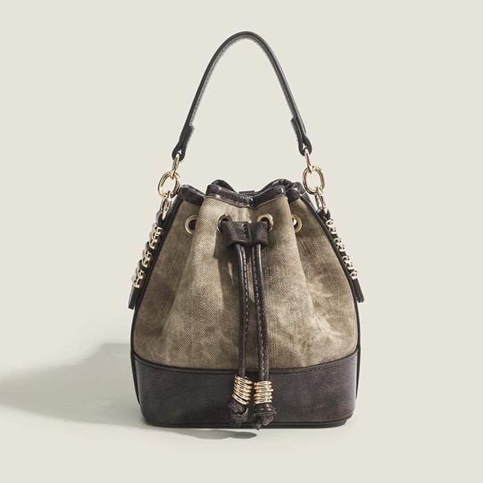 Sac à main - COUCOU PARIS - CK076-1 - Cuir marron - Édition limitée - Style vintage