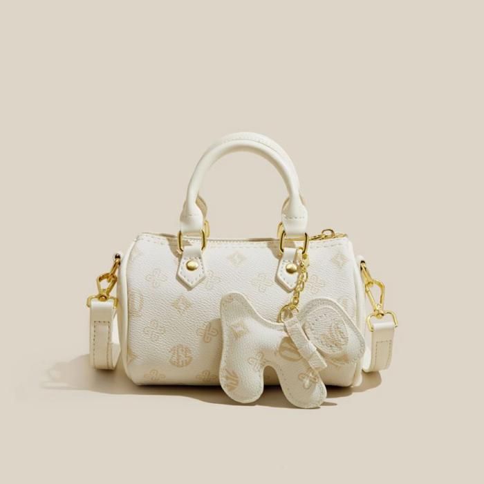 COUCOU PARIS Sac à main pour femme luxe tendance édition limitée sac boston CK082-1 White