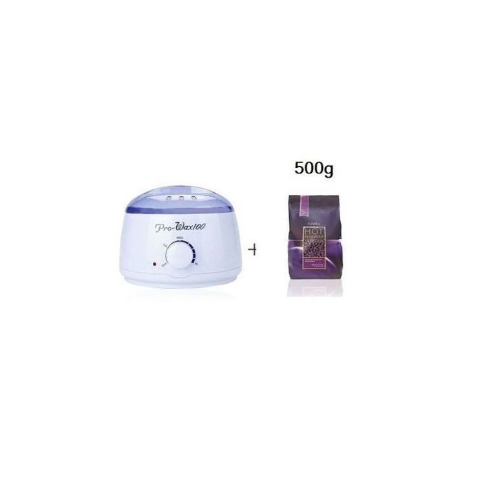 Pro Wax Machine Professionnel Chauffe-Cire + CIRE Hot FILM ITALWAX -1KG granulé