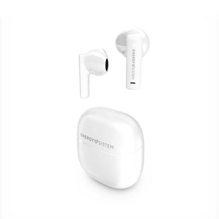 Écouteurs True Wireless - StreetMusic - Blanc - 20 heures d'autonomie - Bluetooth 5.4 - Design compact