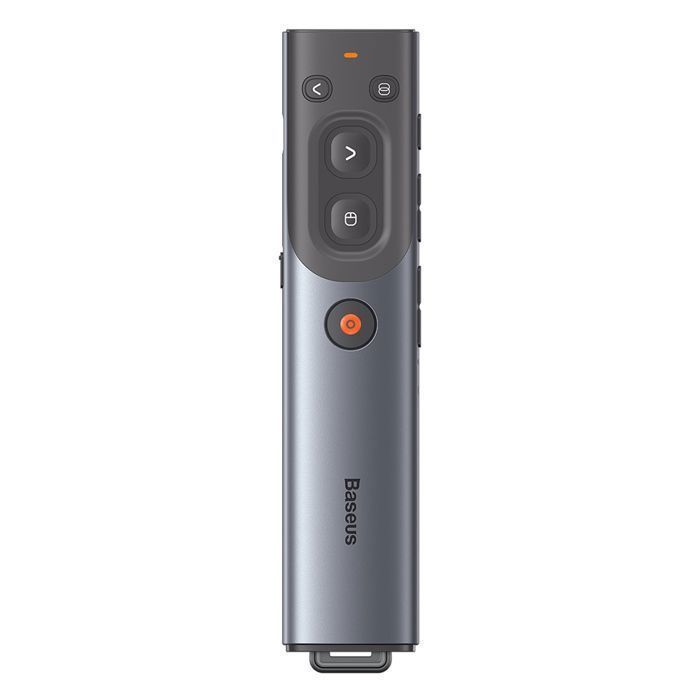 Télécommande de présentation - BASEUS - WKCD020013 - Pointeur laser rouge - Assistant vocal intelligent - Gris