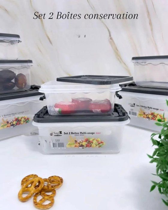 SET 2 BOITES MULTI USAGE 5L + 1,5L