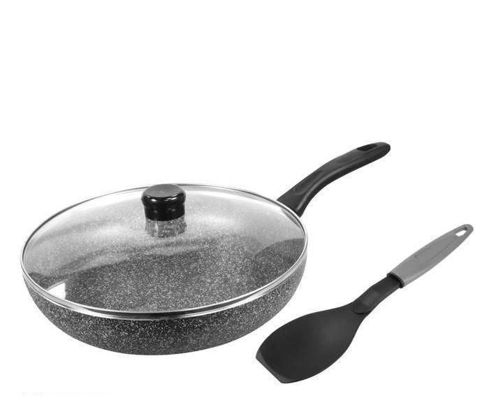 Poelle avec couvercle LAMACOM 30cm