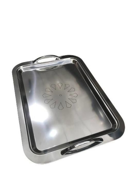 Plateau à servir INOX LAMACOM avec motifs 40 / 30cm