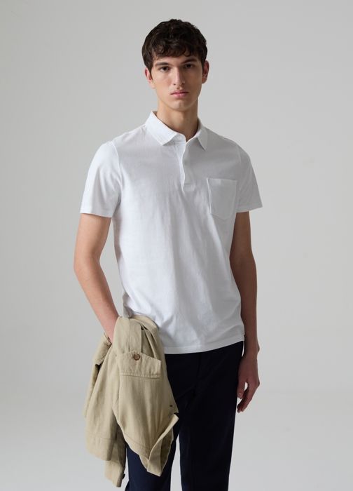 Polo en jersey avec poche