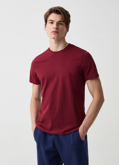 T-shirt en coton bio à col rond