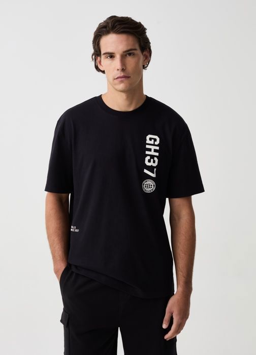 T-shirt imprimé avec col rond