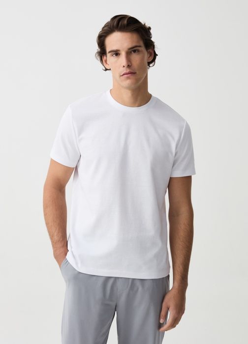 T-shirt - Non spécifié - Coupe régulière - Col rond - 50% coton - 28% polyester