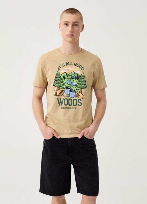 T-shirt - Non spécifié - Yosemite Valley - 100% coton - Col rond - Manches courtes